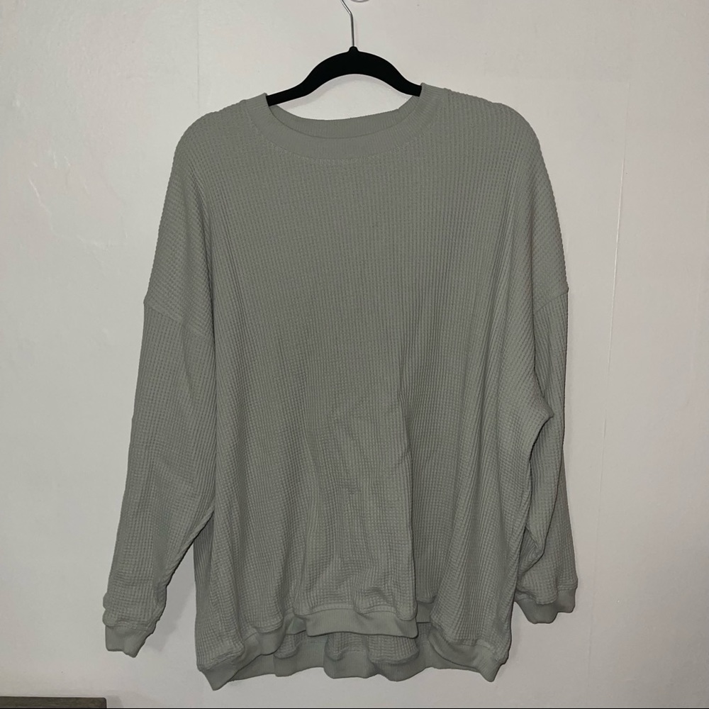 Aerie Over Sized Waffle Sweatshirt